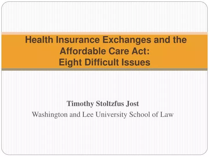 health insurance exchanges and the affordable care act eight difficult issues