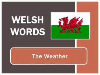 welsh words