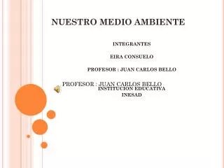 nuestro medio ambiente