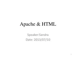 apache html