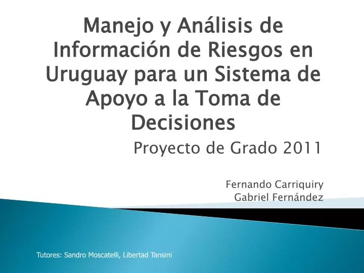 proyecto de grado 2011 fernando carriquiry gabriel fern ndez