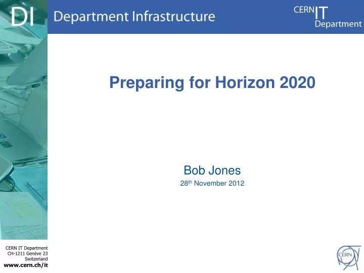 preparing for horizon 2020