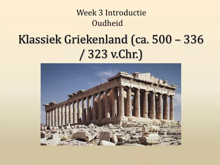 klassiek griekenland ca 500 336 323 v chr