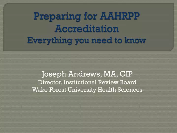 preparing for aahrpp accreditation everything you need to know