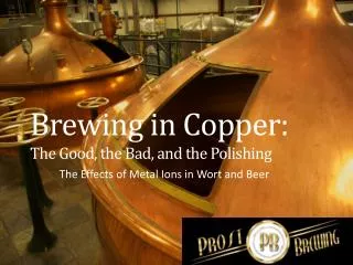 Brewing in Copper: The Good , the Bad, and the Polishing