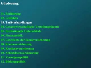 gliederung
