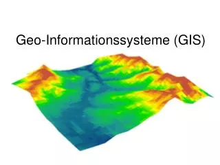 geo informationssysteme gis