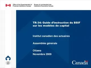 tr 34 guide d instruction du bsif sur les mod les de capital