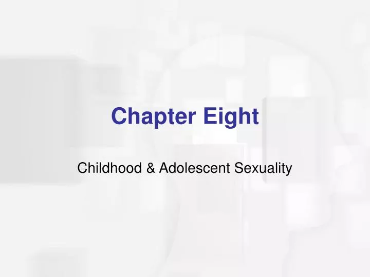 childhood adolescent sexuality