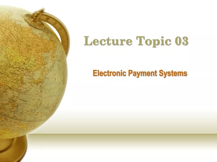 lecture topic 03