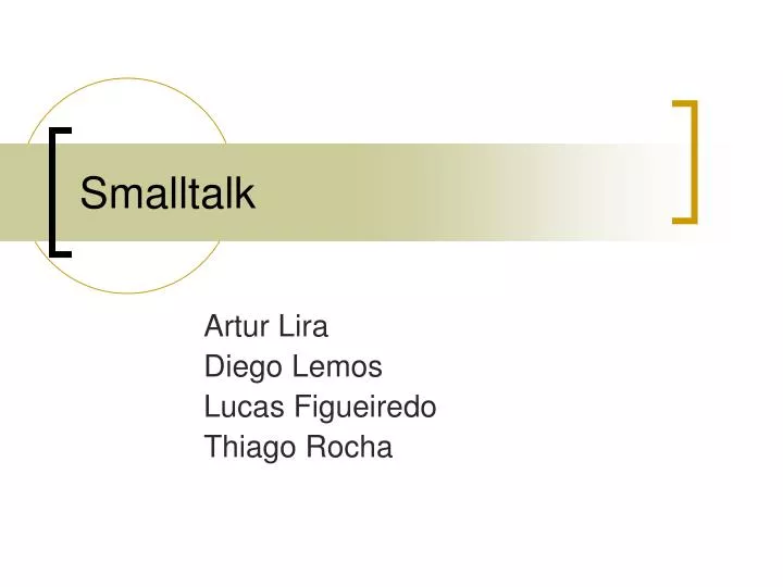 smalltalk