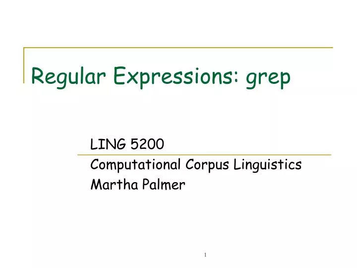 regular expressions grep