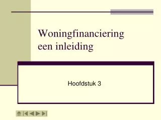 woningfinanciering een inleiding