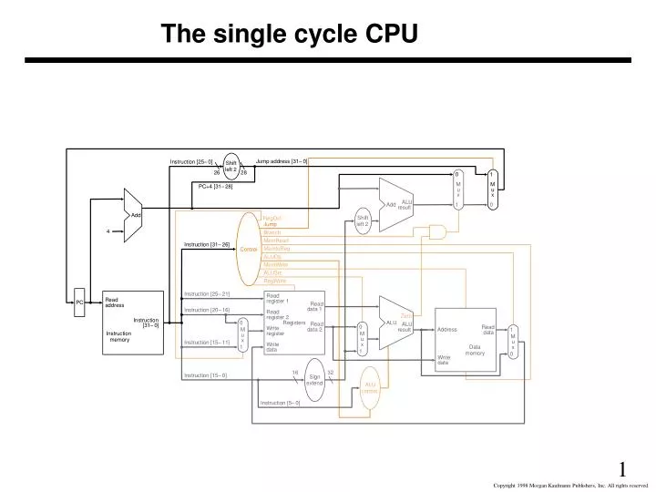 the single cycle cpu