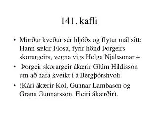 141 kafli