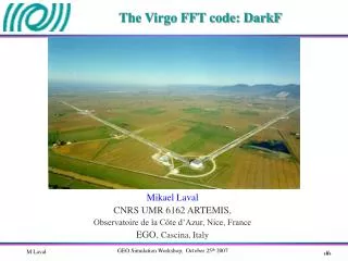 The Virgo FFT code: DarkF