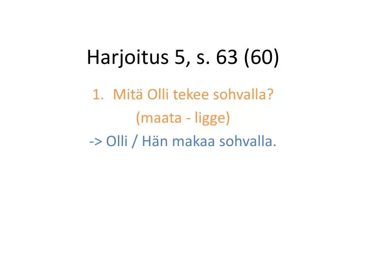 harjoitus 5 s 63 60