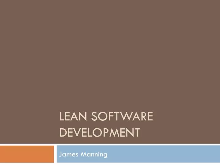 lean software development