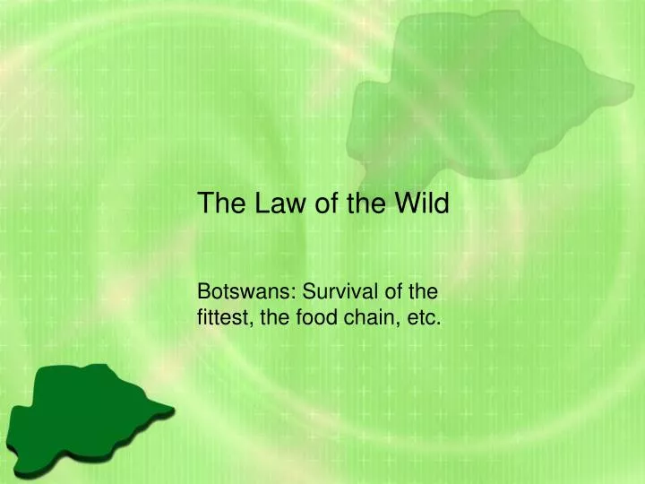 the law of the wild