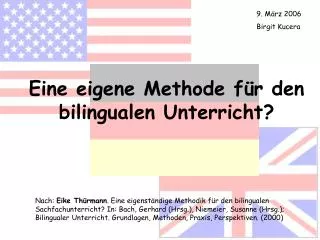 eine eigene methode f r den bilingualen unterricht
