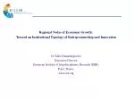 Institutional Topology of Entrepreneurship and Innovation in Economic Growth Regions - slide 1