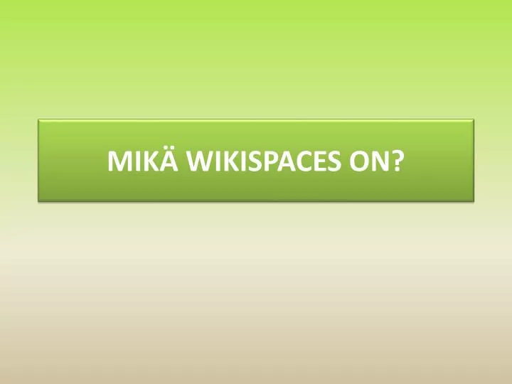 mik wikispaces on
