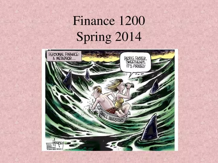 finance 1200 spring 2014