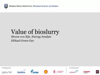 Value of bioslurry