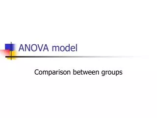 ANOVA model
