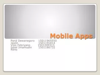 mobile apps