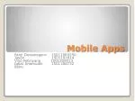 Mobile Apps - slide 1