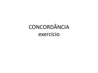 concord ncia exerc cio