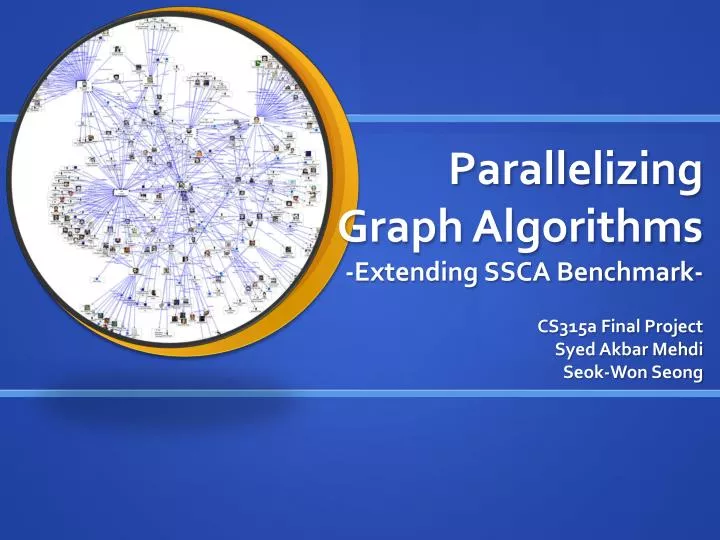 parallelizing graph algorithms extending ssca benchmark