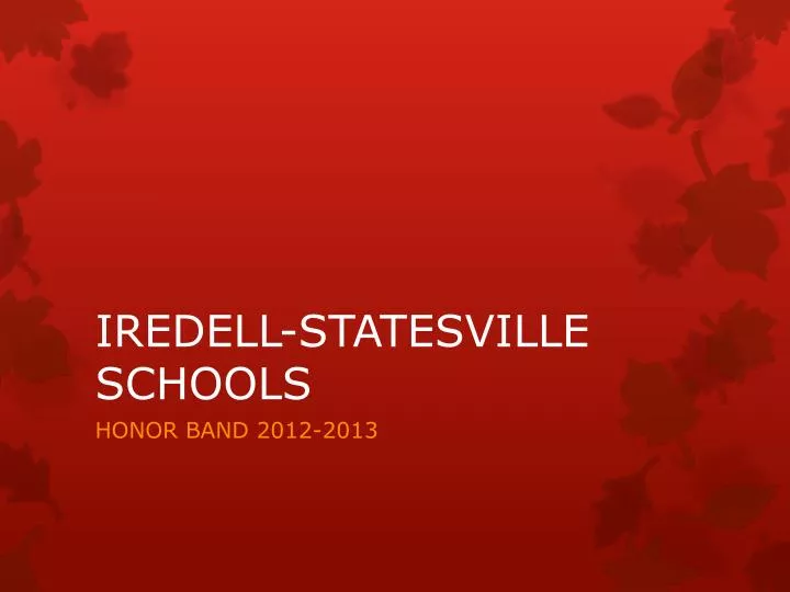 iredell statesville schools