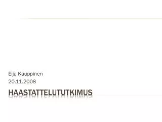 eija kauppinen 20 11 2008