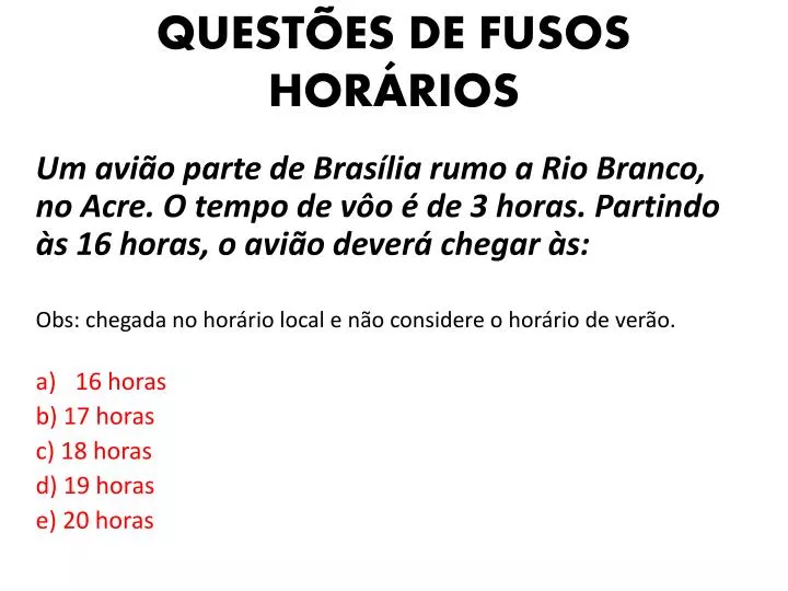 quest es de fusos hor rios