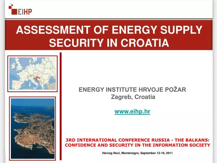 assessment of energy supply security in croatia