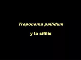 treponema pallidum