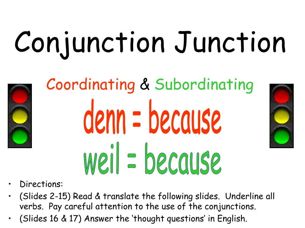 PPT - Conjunction Junction PowerPoint Presentation, free download - ID ...