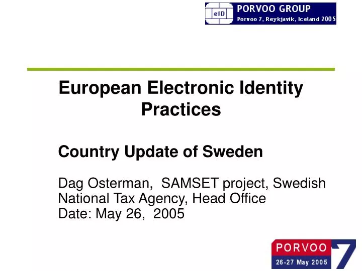 european electronic identity practices