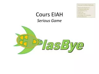 cours eiah serious game