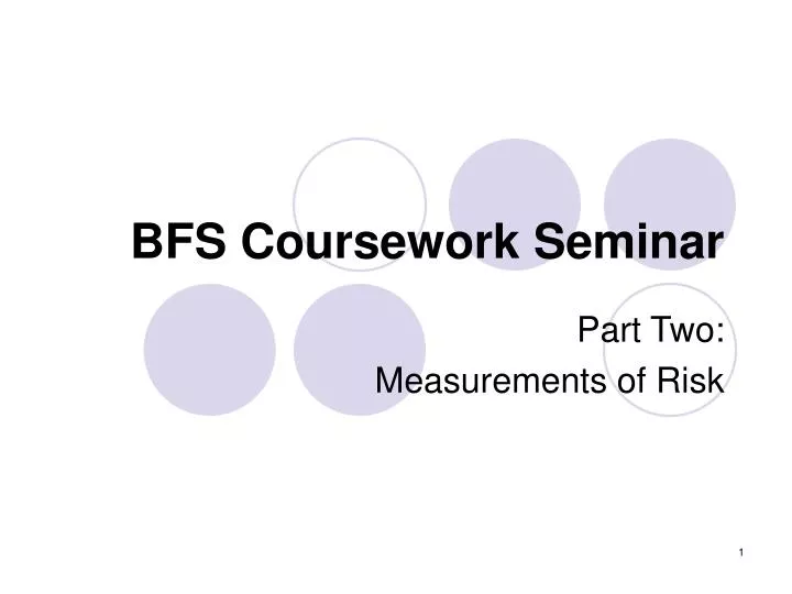 bfs coursework seminar
