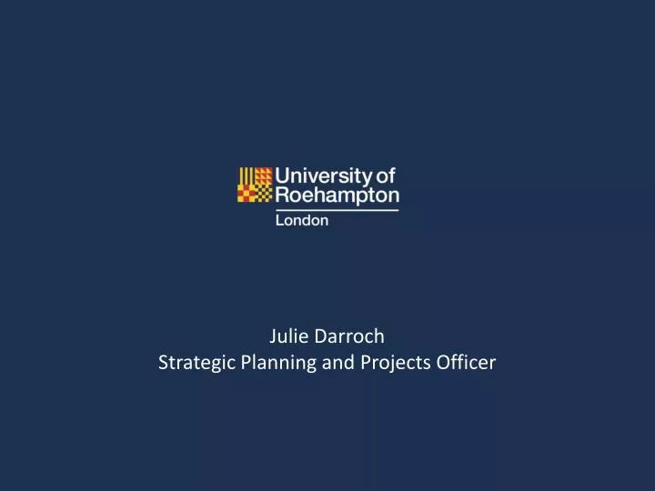 julie darroch strategic planning and projects officer