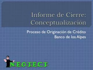 informe de cierre conceptualizaci n
