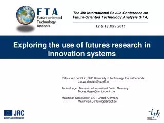Exploring the use of futures research in innovation systems