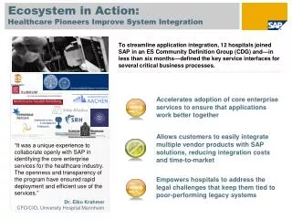 Healthcare Pioneers Improve System Integration