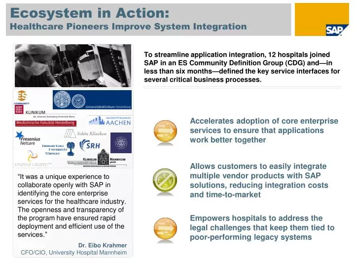 healthcare pioneers improve system integration