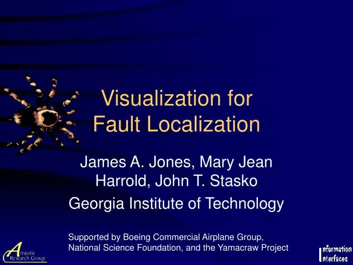 visualization for fault localization