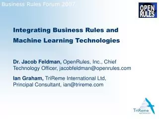 Business Rules Forum 2007