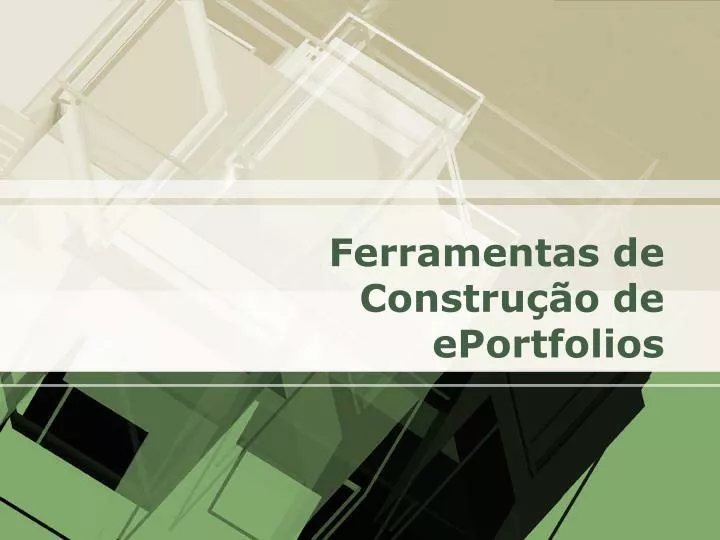 ferramentas de constru o de eportfolios